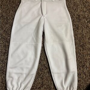 Youth medium white baseball Pants